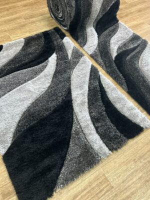 Tepih staza Glamur 462 silver 80cm